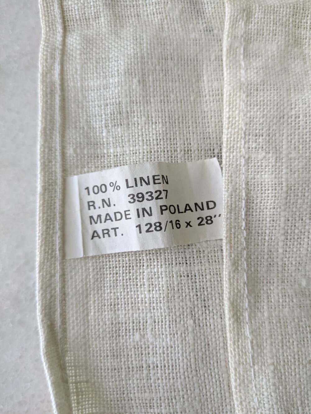 100% linen retro mcm atomic style tea towel nwot - Picture 4 of 4
